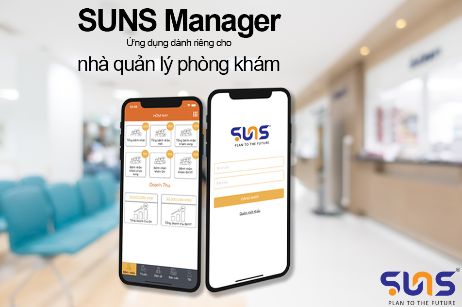 Ứng dụng quản lý phòng khám SUNS Manager